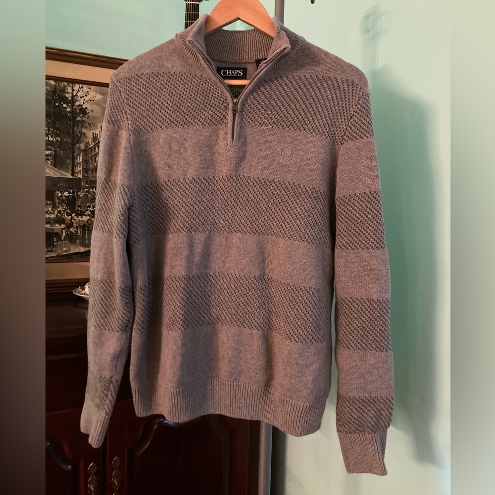 Chaps medium grey sweater